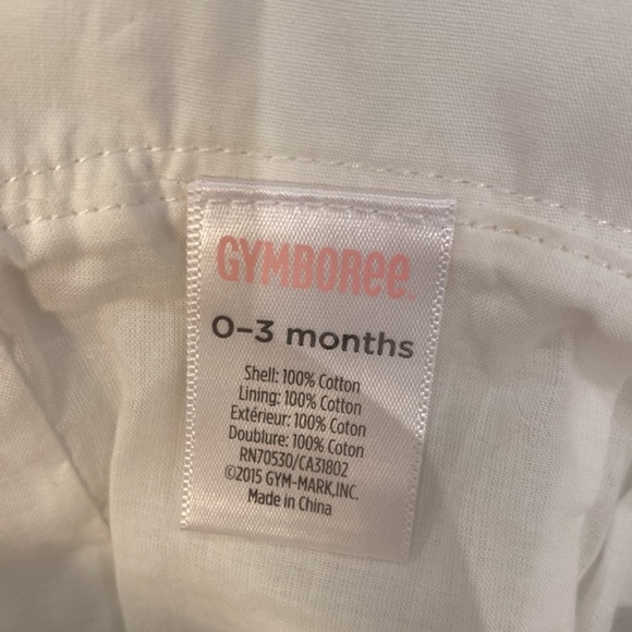 Gymboree Baby White Sun Hat Size 0-3 Months - Picture 3 of 4